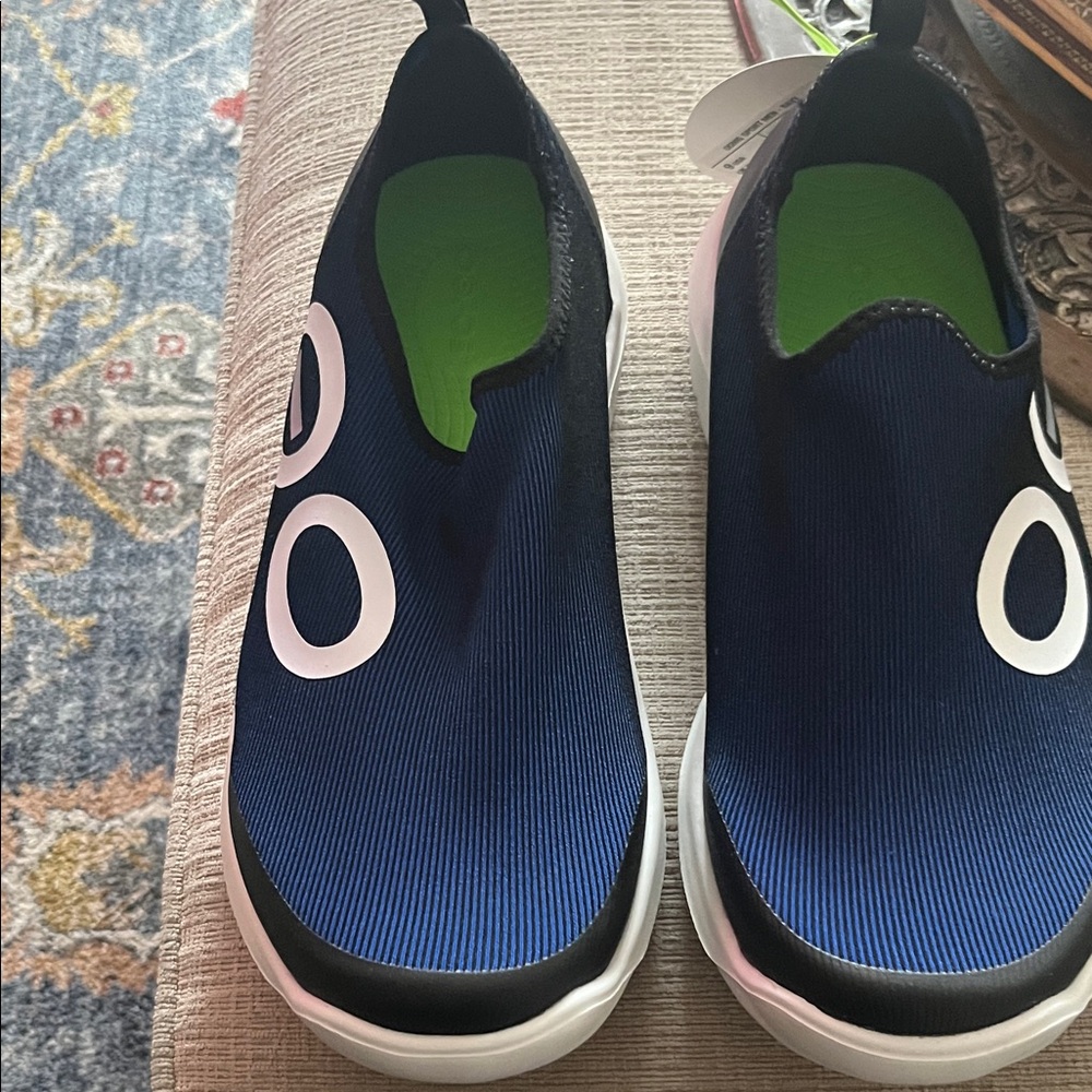 Mens OOFOS OOMG Blue Slip-On Shoes
